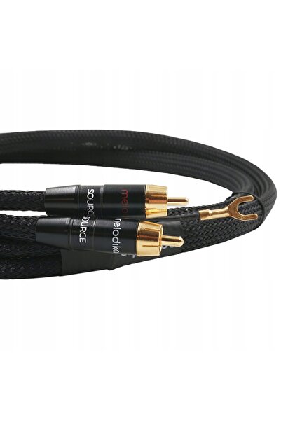 NO BRAND Cablu Gramofon 2X RCA Phono cu fir de împământare Melodika Mdphd07 0...