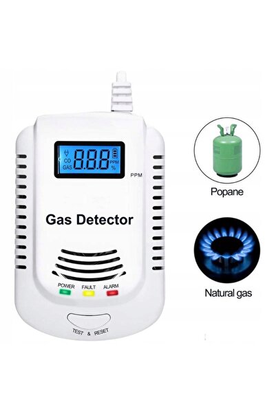 NO BRAND Senzor de gaz 2 în 1 Detector de monoxid de carbon CO Metan Butan Wi...