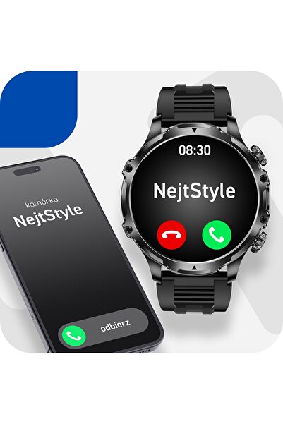 NO BRAND Ceas Smartwatch Bărbați Apeluri Baterie Mare de 700 mAh Rezistent la...
