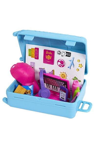 mattel Barbie LALKA SET Călător cu Valiză și Accesorii Vârsta 3+ Copii