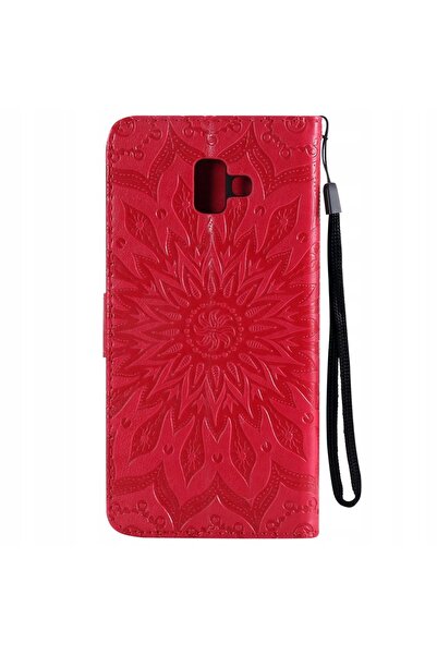 NO BRAND Husă tip portofel pentru Samsung Galaxy J6 Plus 2018