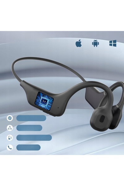 NO BRAND Căști wireless Bluetooth cu conducție osoasă pentru sport și alergar...