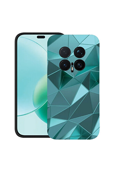 bestcase ®   Θήκη TPU Υπέρλεπτη Husa για Honor Magic8 Pro, Πράσινο Μωσαϊκό, 3...