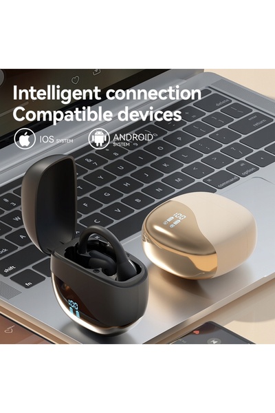 NO BRAND Căști Bluetooth fără fir, cu design deschis, cu conducție aeriană, n...