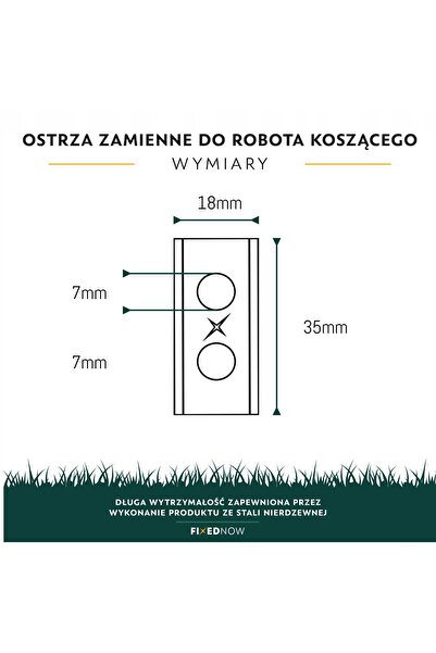 NO BRAND 9 lame de înlocuire din oțel inoxidabil pentru robotul Parkside