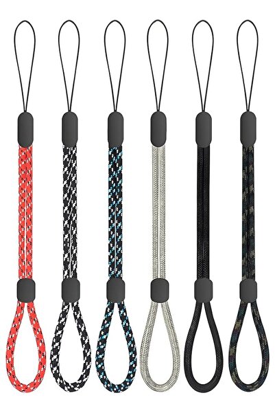 Generic 6pcs Hand Wrist Strap Lanyard, Adjustable Colorful Nylon Hand Wrist S...
