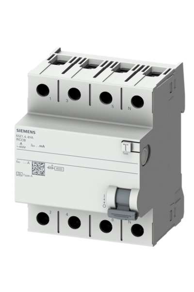 Siemens 5SZ1646-6YA Trifaze Kaçak Akım Koruma Rölesi 300mA 63A 3 Faz + N