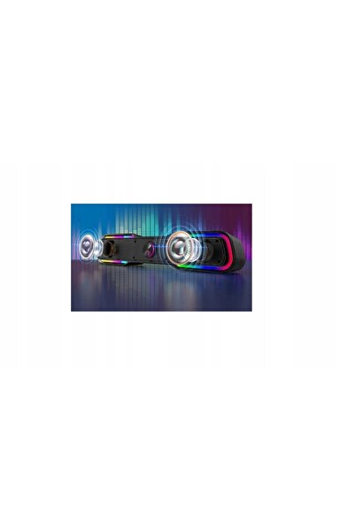 NO BRAND Boxă portabilă pentru computer RGB Bluetooth Soundbar Bazivve Bv-001