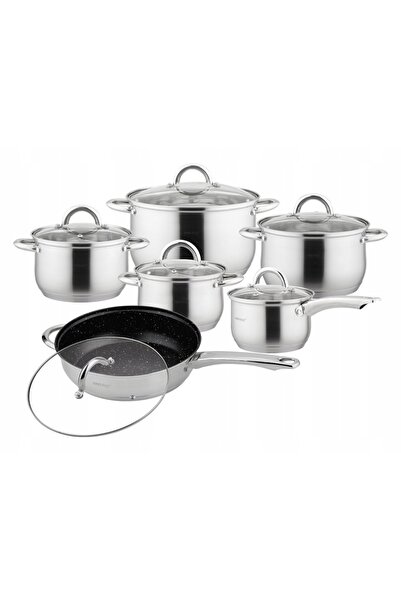 NO BRAND 12-Cz. Set de vase de gătit cu inducție Kinghoff Kh-4457