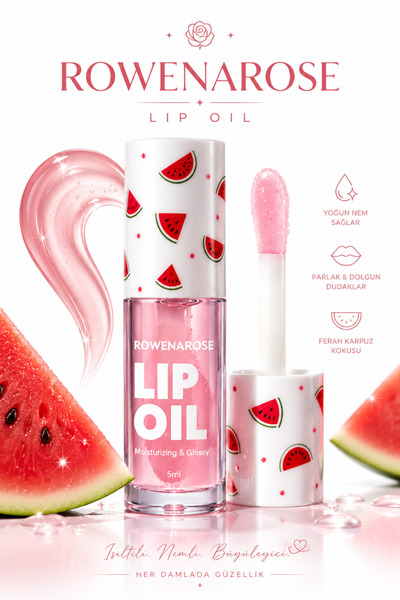 ROWENAROSE DUDAK PARLATICI LIPGLOSS KARPUZLU