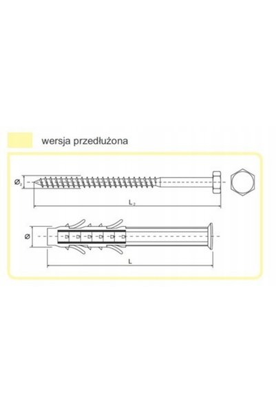 NO BRAND Bolț de expansiune cu șurub cheie Kr Fi10 10X50 100 buc. Starfix