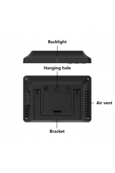 NO BRAND Stație meteo wireless higrometru cu 3 senzori