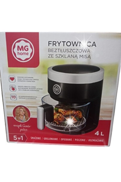 NO BRAND Af24012B Friteuză fără ulei cu bol de sticlă Mg Home