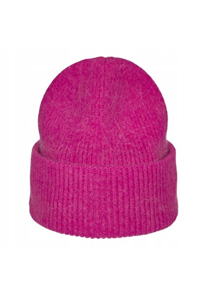 NO BRAND Set de iarnă pentru femei: căciulă, eșarfă, mănuși, gri fuchsia