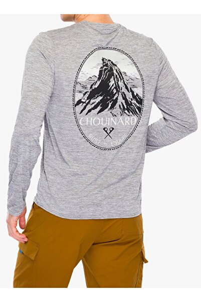 Patagonia Tricou de alpinism pentru bărbați, mânecă lungă, cu imprimeu grafic...