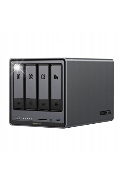 Ugreen Nas File Server Dxp4800 Plus cu 4 discuri Intel 8505 8GB DDR5 10GbE