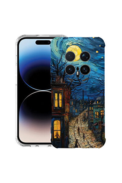 bestcase Intelli ®   Husă Antișoc pentru Honor Magic 8 Pro, Van Gogh City Lif...