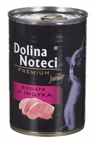 NO BRAND Hrană pentru pisici Dolina Noteci Junior Bogată în curcan Set 12X400G