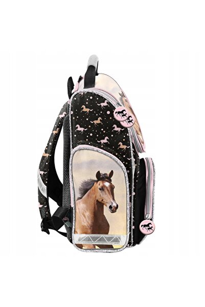 NO BRAND Rucsac școlar Paso cu un singur compartiment, multicolor, cu motiv e...