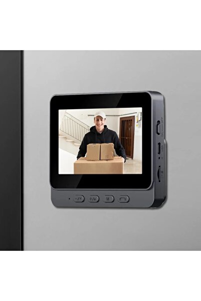NO BRAND Videofon 2,4 Ghz Cameră 480P Full HD Video Inteligent Bluetooth Negru