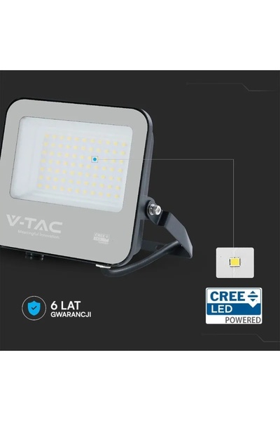 NO BRAND V-Tac Cree Chip 50W Proiector LED 135Lm/W Carcasă Neagră Ip65 Vt-445...