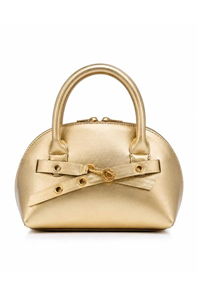 ByKübra Women's Hand and Shoulder Bag with Belt Detail and Long Strap
