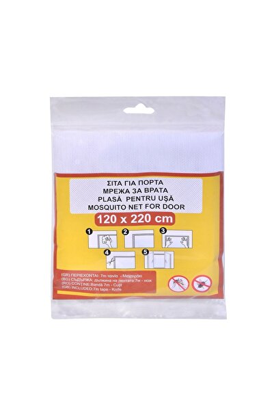 OEM Plasă anti-țânțari pentru ușă, model anti-țânțari, cu cutter, alb, 2.2x1....