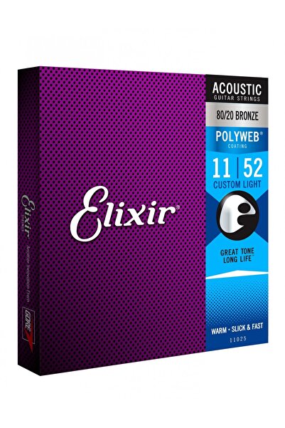 NO BRAND ELIXIR 11025 corzi de chitară acustică 11 - 52