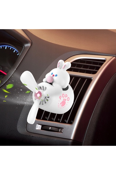 NO BRAND Odorizant auto difuzor, parfum auto pentru gura de ventilație, iepuraș
