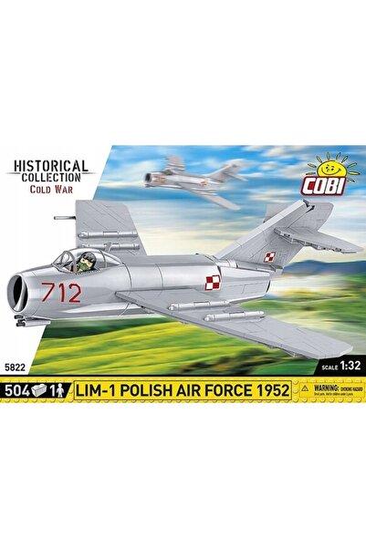 NO BRAND Cobi 5822 Avion de luptă cu reacție al Forțelor Aeriene Poloneze Lim...