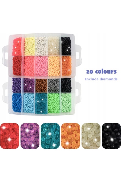 NO BRAND Set Creativ Perle de Apă XXL 24000 Bucăți Cutie Educativă pentru Cop...