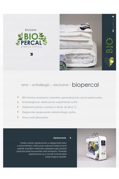 NO BRAND Pilotă antialergică de calitate premium 155x200 de vară biopercal 60...