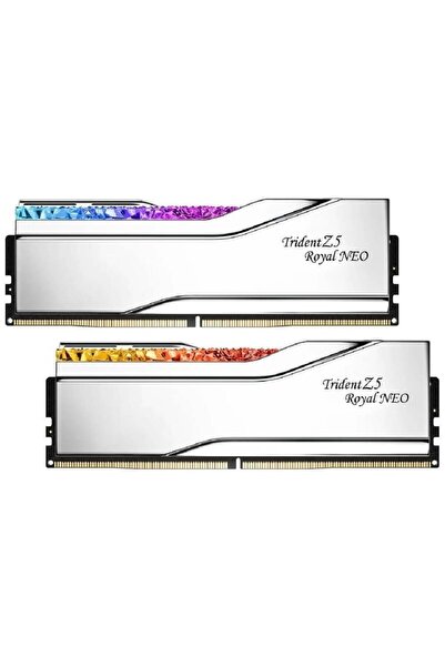 G.SKILL GSKILL 64GB (2x32GB) TZ5 Royal Neo Silver RGB DDR5 6000MHz CL26 1.45V...