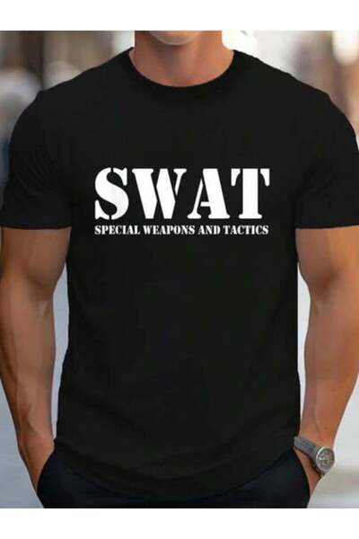 799 100% Cotton Police SWAT Team T-Shirt Women's Men's Graphic Tee Causal Tops