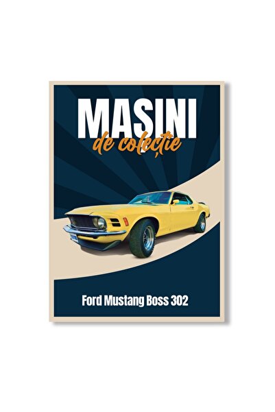 WELLY Sigilat- Ford Mustang Boss 302- Nr. 67- Mașini de Colecție 2023- Scara ...