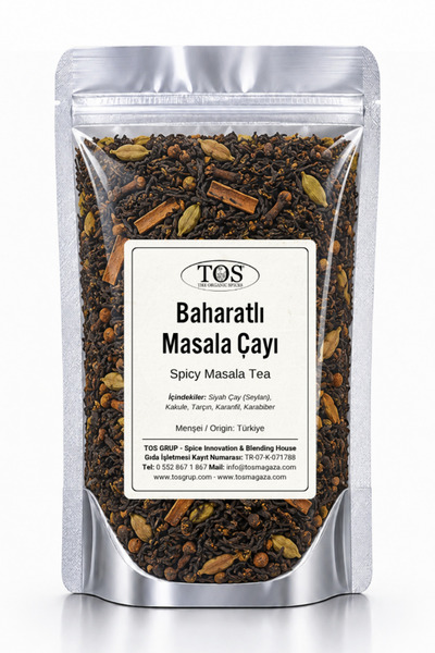 TOS The Organic Spices شاي ماسالا بالبهارات 250 جرام (1). شاي ماسالا متبل عال...