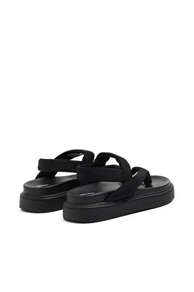 NO BRAND Sandale cu platformă din piele, stil japonez, cu barete, papuci clas...