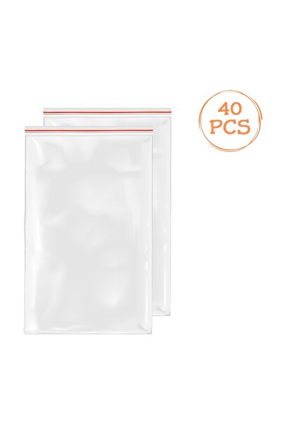 OEM Pungi ziplock depozitare, model ziplock, transparent, 13.8x21cm, 40 bucăț...