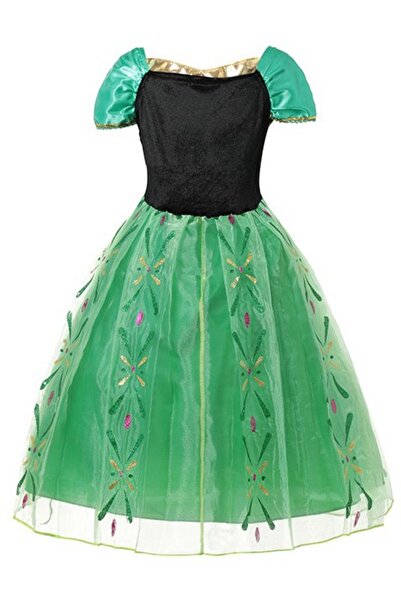 NO BRAND Costum Rochie Anna Frozen Bal de Carnaval 116 122