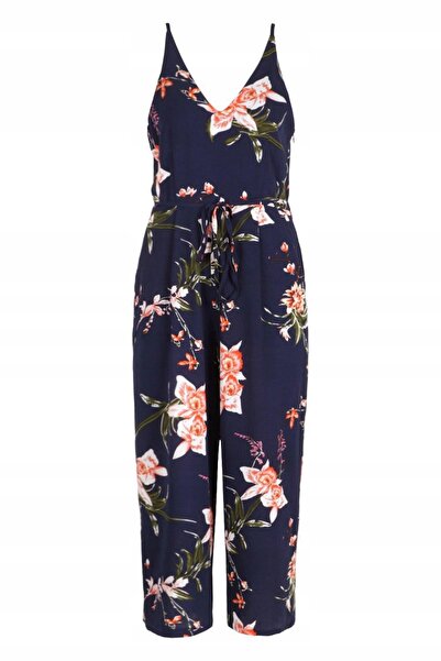 NO BRAND Salopetă fluidă lungă cu bretele și imprimeu floral Boohoo 44