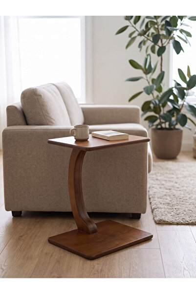 KleinHaus Furniture Kare C Sehpa Tekerlekli Yan Sehpa