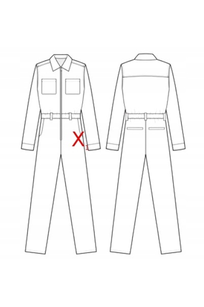 NO BRAND COMBINEZON SATINAT NARVAL, CU PICIOARE LATE, BOOHOO 38