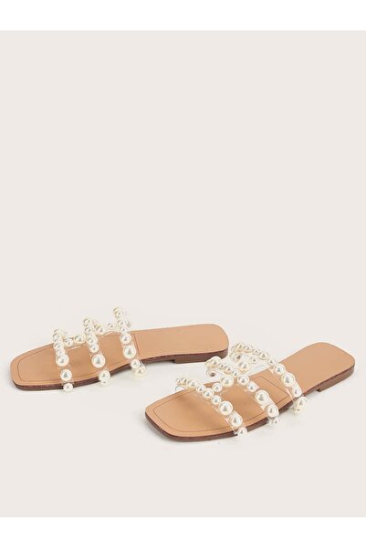 NO BRAND E30M005 Papuci Clasici Slip-On cu Perle Shein 36