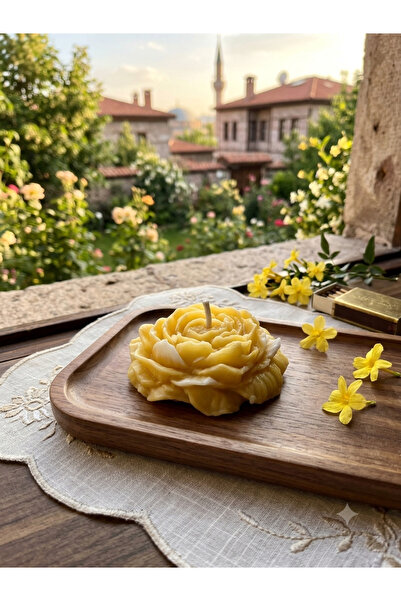 PatiGift El Yapımı Dekoratif Şakayık Mum 5 li Paket Kutulu