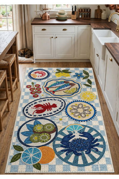 Rugs Modern Halı SDT Karışık Desenli Modern Dokuma Taban Dekoratif Halı sdtam...