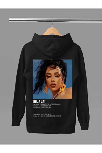 MAGORS Doja Cat Printed Cotton Long Sleeved 3-Yarn Hooded Sweatshirt