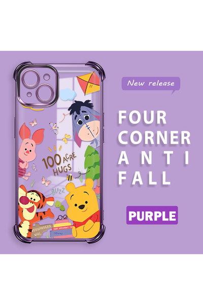 ucuc iPhone 15 Plus Uyumlu Şeffaf Arka Dört Köşe Güçlendirilmiş Darbe Korumas...