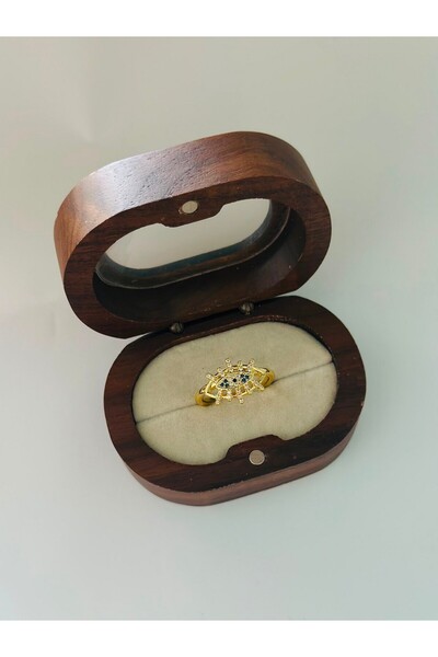 BYYEŞO Heart Detail Adjustable Steel Ring