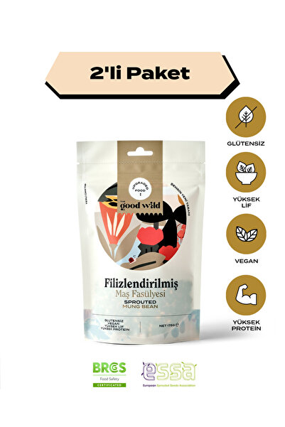 THE GOOD WİLD Filizlendirilmiş Maş Fasulyesi | Glutensiz Kuru Bakliyat | Vega...