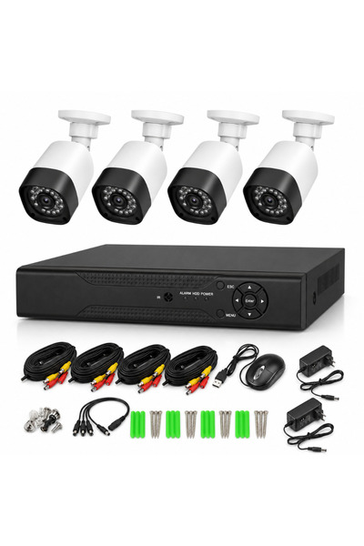 Velixo Σύστημα Βιντεοεπιτήρησης 4 Κάμερες, 1080P HD, DVR, Νυχτερινή Όραση IR,...